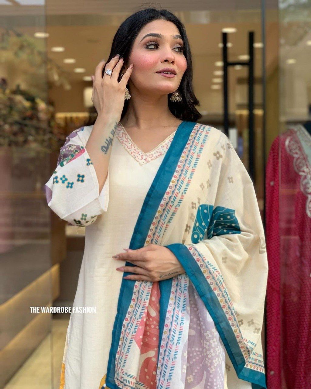 DC G56 Plus Size Muslin Digital Printed  Kurti With Bottom Dupatta Wholesale Price In Surat
